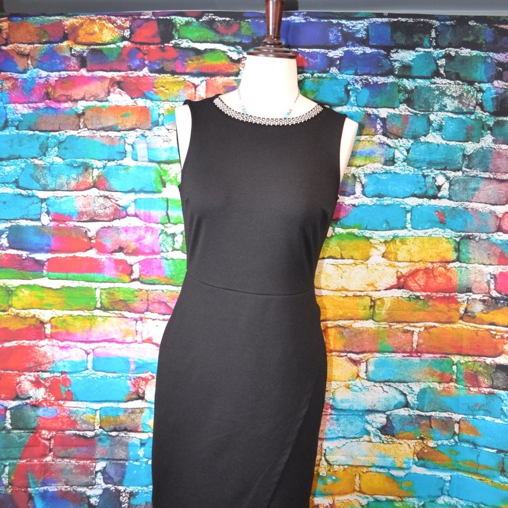 Apt.9 Black Sleeveless A Line Dress Size 6 - Picture 2 of 11